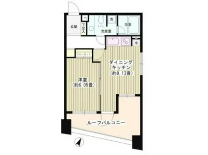 パトリス26(1LDK/9階)の間取り写真