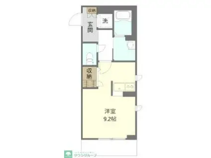 シャンテ ボナール(ワンルーム/2階)の間取り写真