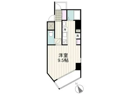 ファミィーユ町屋(ワンルーム/6階)の間取り写真