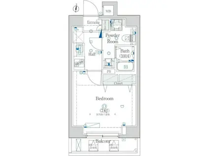 HYS 中村橋(1K/5階)の間取り写真