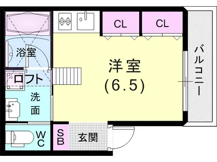 RICHLIFE駒ヶ林(ワンルーム/3階)の間取り写真