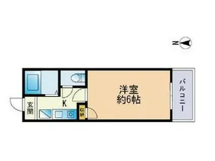 リノスタイル池尻(1K/3階)の間取り写真