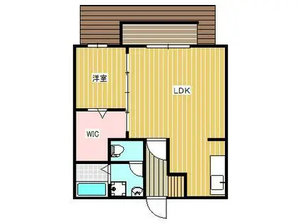 カーサエリカ(1LDK/1階)の間取り写真