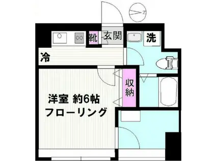 レグラス横浜西口(1K/8階)の間取り写真