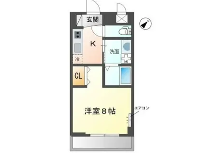 エミネンスおおたか森(1K/1階)の間取り写真