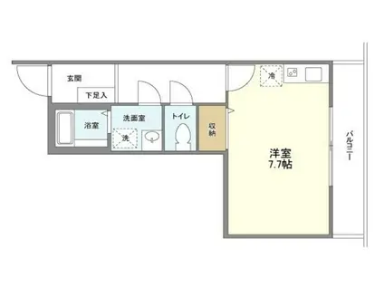 アプリーレ菊川(ワンルーム/6階)の間取り写真