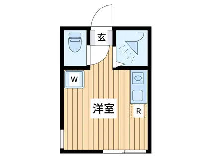 ティーエム渡田向町(ワンルーム/1階)の間取り写真
