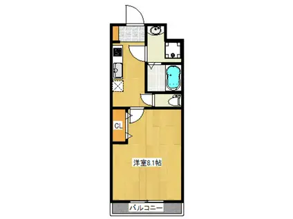 リベルテ駒込(1K/1階)の間取り写真