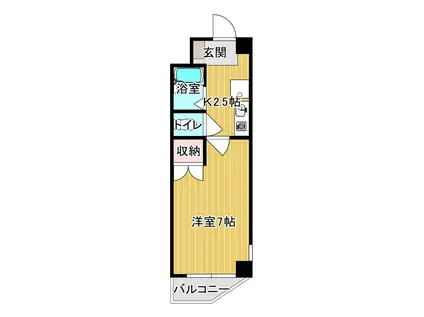 シーサー97(1K/5階)の間取り写真