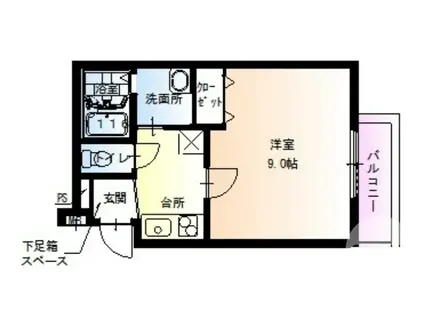 フジパレス堺北花田III番館(1K/1階)の間取り写真