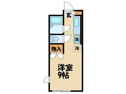 GRACE(ワンルーム/1階)の間取り写真