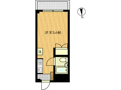 サンスクエアゴノイ(ワンルーム/4階)の間取り写真