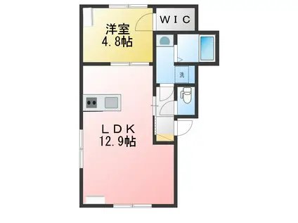 SOPHISTA中野(1LDK/1階)の間取り写真