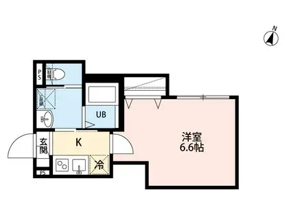 ROBOT HOME 東浦和II(1K/3階)の間取り写真