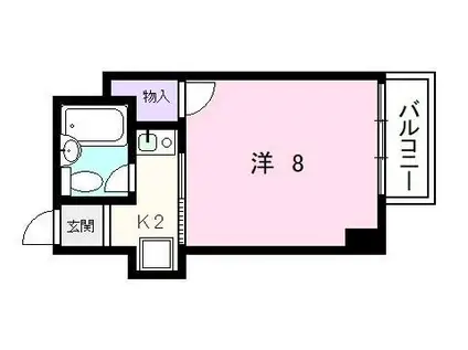 エンプレス(1K/2階)の間取り写真