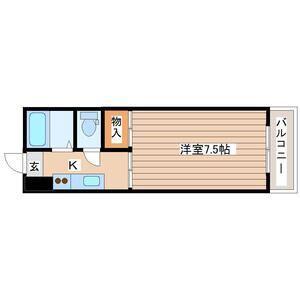 シャイニングプラザ佐竹(1K/3階)の間取り写真