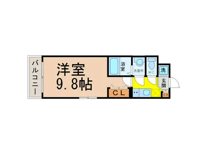 MAISON I NO.3(1K/5階)の間取り写真