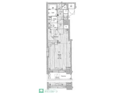 ガラ・ステージ大山(ワンルーム/7階)の間取り写真