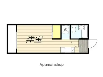 メゾン・ド・フレシール(ワンルーム/2階)の間取り写真