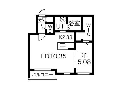 コンフォルト2.1(1LDK/4階)の間取り写真