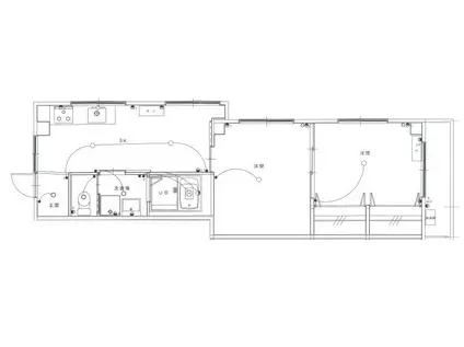 大木コーポ(2DK/2階)の間取り写真