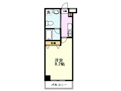 AZALEA恋ケ窪II(1K/3階)の間取り写真