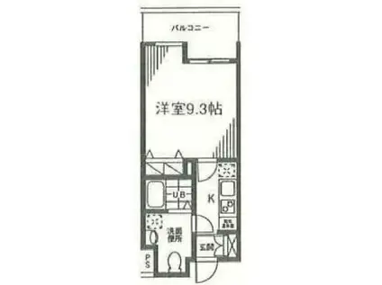 ブリッサ芦花公園(1K/5階)の間取り写真