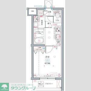 クレヴィスタ成増(1K/1階)の間取り写真