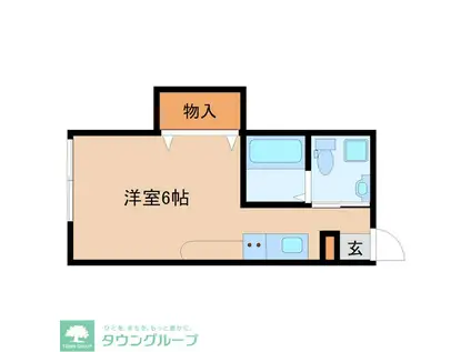 メゾンドWAFU(ワンルーム/2階)の間取り写真