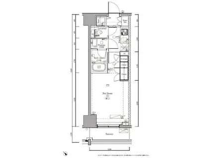 DIPS西川口(1K/6階)の間取り写真