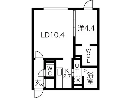 ARROWS(1LDK/3階)の間取り写真