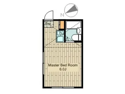 メゾンマエダ(ワンルーム/2階)の間取り写真