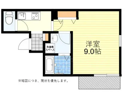 グランメール泉Ⅱ(1K/1階)の間取り写真