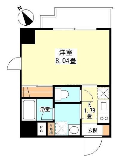 サンクレスト弐番館(1K/7階)の間取り写真