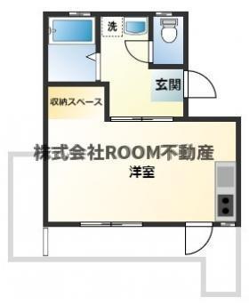フォルチュナパークサイド(ワンルーム/1階)の間取り写真