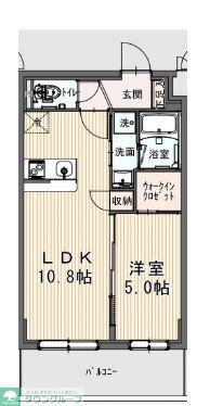 パインハーストコンドミニアム(1LDK/1階)の間取り写真