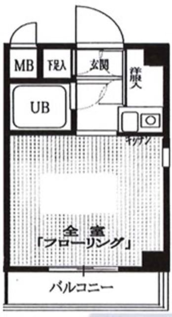 コーポレージ中葛西(1K/2階)の間取り写真