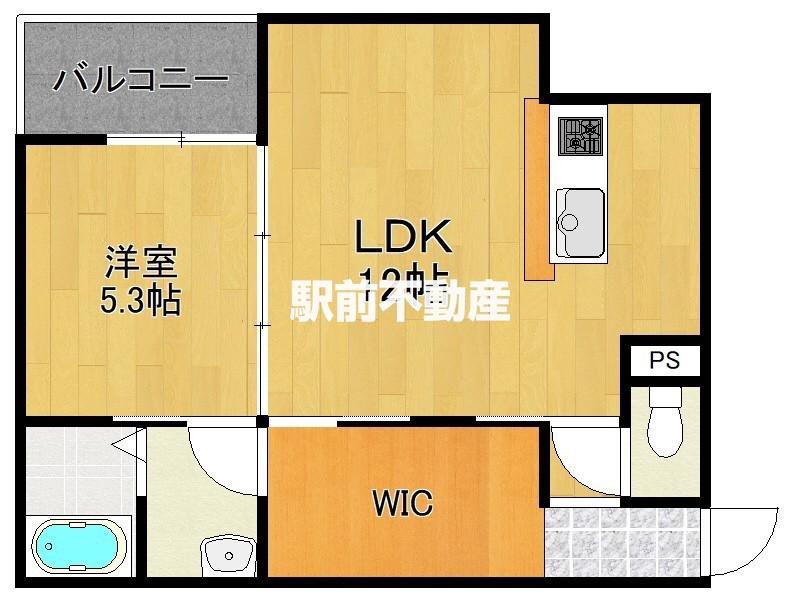 T-REGNOうきは(1LDK/3階)の間取り写真