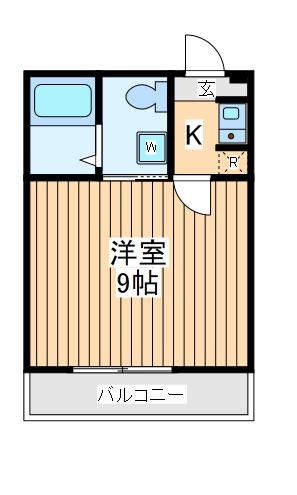 メゾンブランシュ(1K/3階)の間取り写真