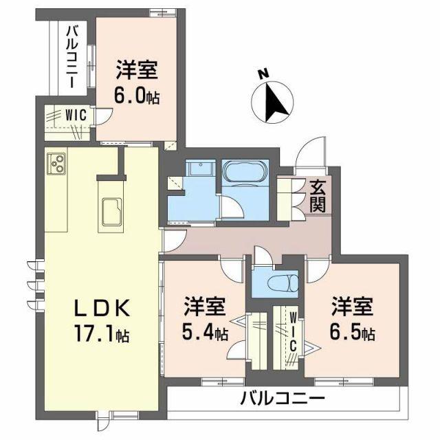 ERABLE(3LDK/2階)の間取り写真