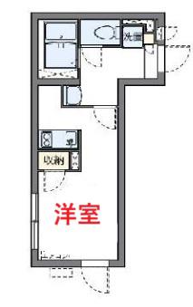 クレイノリーブス 梅屋敷(ワンルーム/1階)の間取り写真