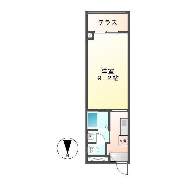 ハイライフ加賀(1K/3階)の間取り写真