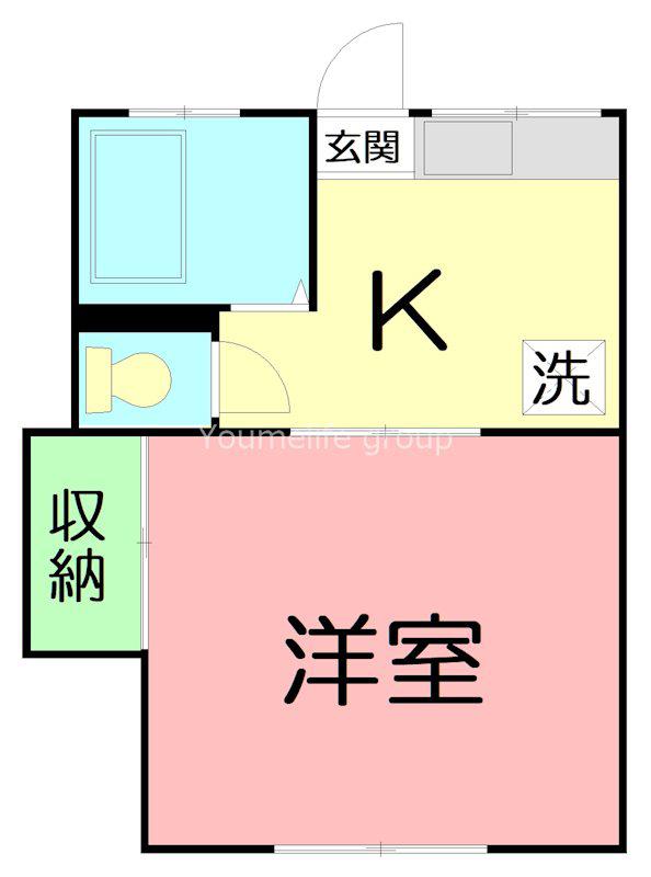 アートハイツ(1K/1階)の間取り写真