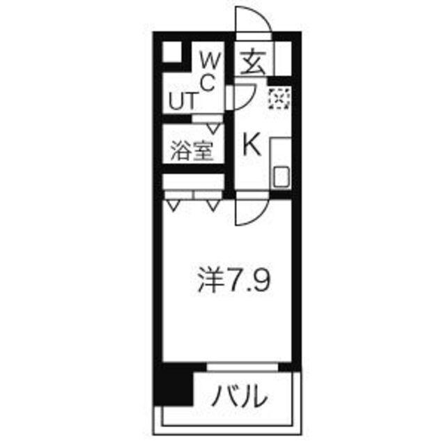 Mステージ栄(1K/6階)の間取り写真