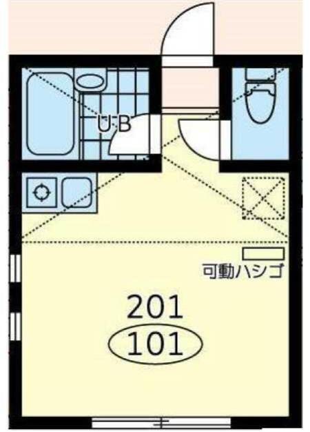サザンみなとみらい御所山(ワンルーム/2階)の間取り写真