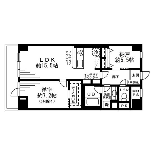 レジディア目白(2LDK/5階)の間取り写真
