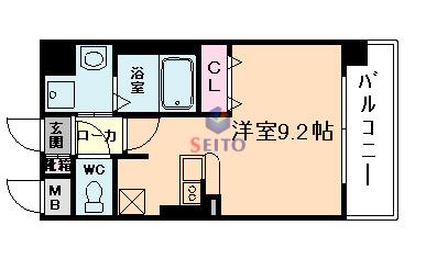 レオンコンフォート新梅田(ワンルーム/7階)の間取り写真