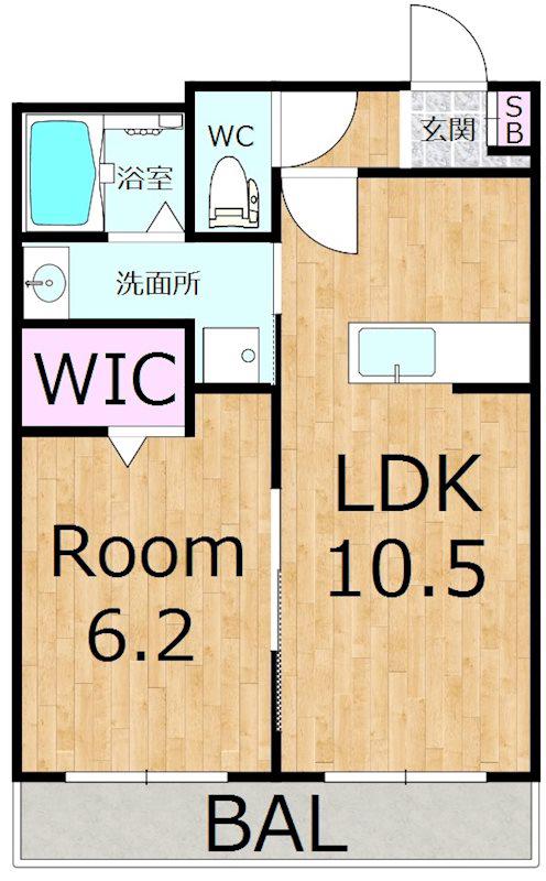 SUNRISEHILLS(1LDK/1階)の間取り写真