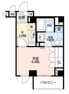 アクシア西荻窪(1K/2階)の間取り写真