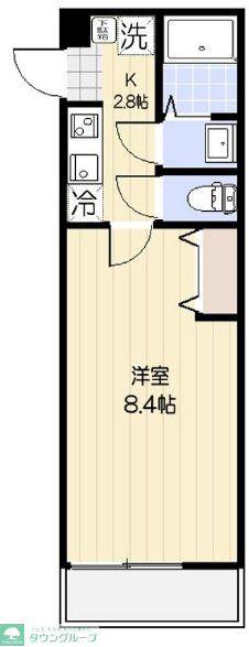 エクセラン東浦和(1K/3階)の間取り写真